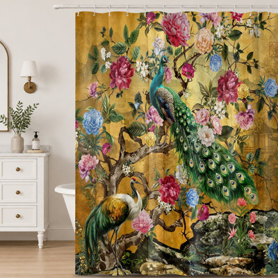 Rideaux de douche avec crochets inclus