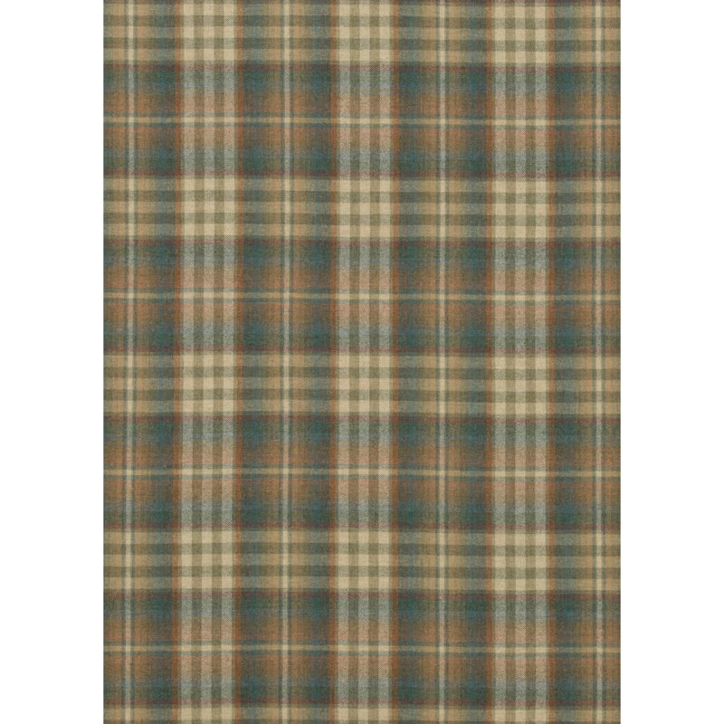 Festival Nevis Performance Fabric, Teal/Russet