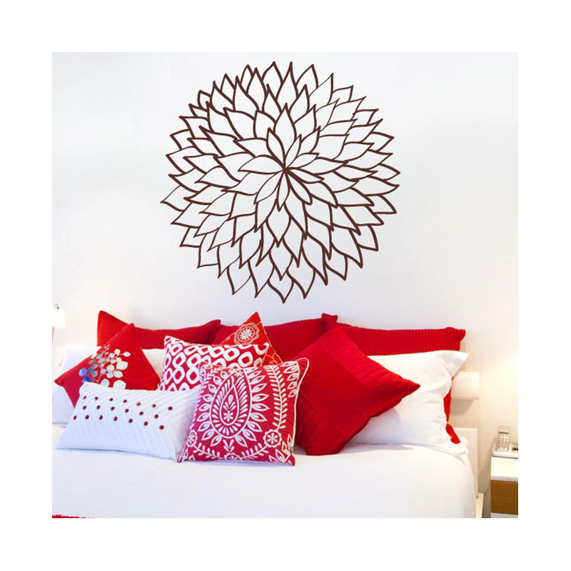 Plants & Flowers Wall Decal, Brown