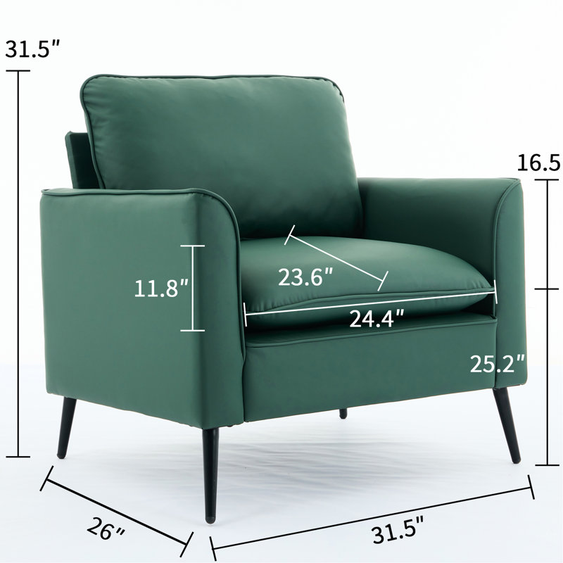 Cuir luxueux - Siège confortable et moderne à 1 place