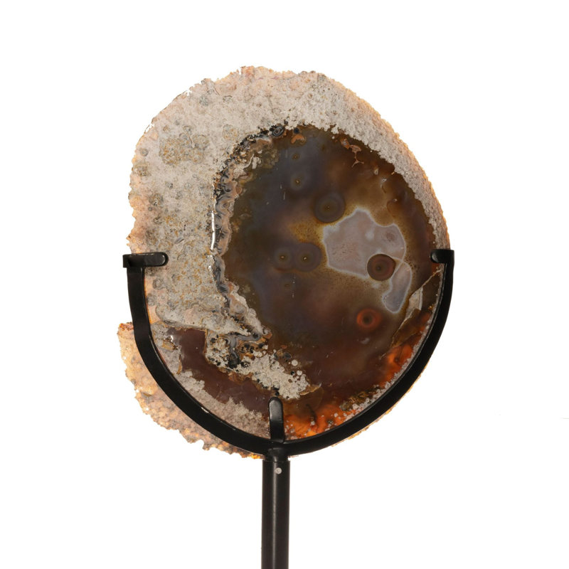 Large Agate Slice on Stand