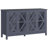 Abbra Sideboard, Buffet Cabinet with Tempered Glass Doors and Adjustable Storage Shelf, Credenza-788844528