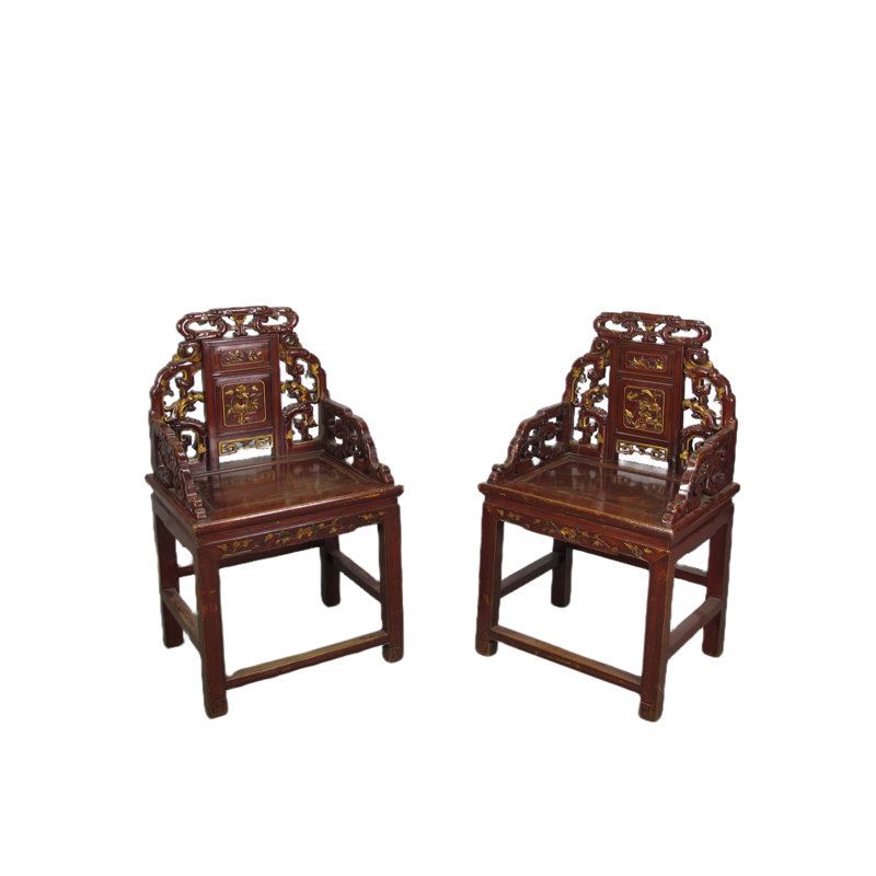 Asian Classic Solid Wood Arm Chair