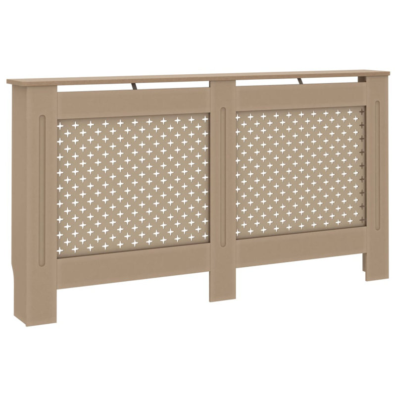 Dayanara Radiator Cover, Brown, 81cm H x 152cm W x 19cm D