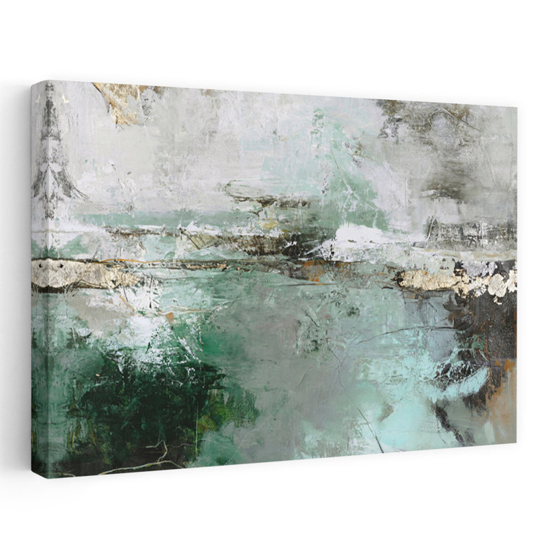 Hillside Variation Abstract Contemporary Art, 24" H x 36" W