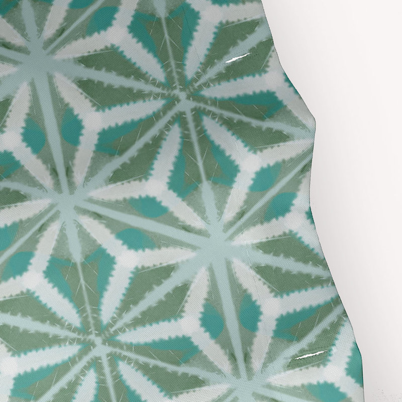 Rideau de douche simple Floral, Vert