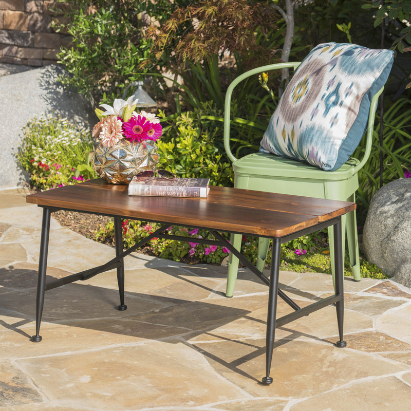 TABLE BASSE BOIS + MÉTAL