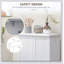 Garde-manger autoportant de 41 pouces avec 12 tablettes de porte, portes doubles et 5 tablettes réglables pour un rangement efficace