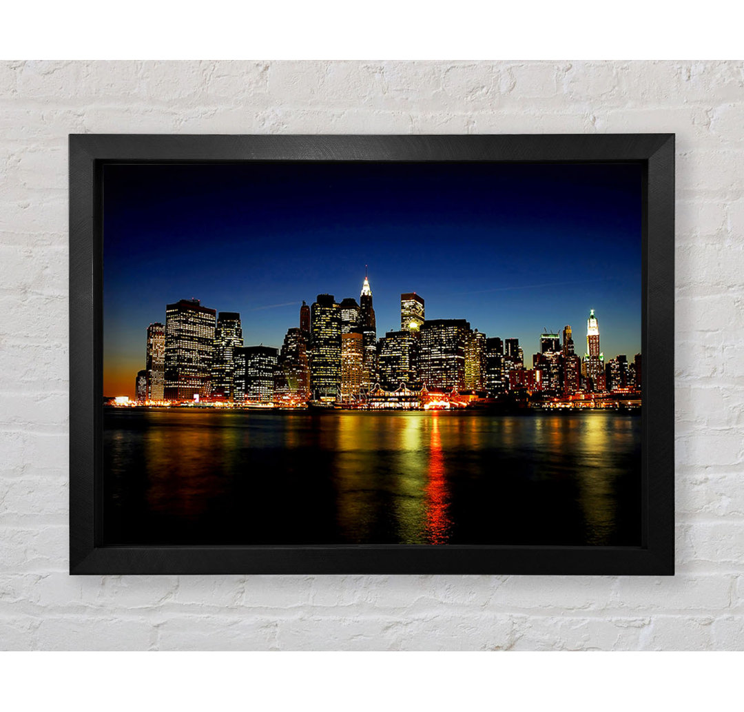 New York City Blick von Jersey - Druck