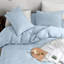 Housse de couette pour grand lit, mélange de peau, confortable pour un sommeil nu, respirant, doux, bordures, boulochage, couverture de lit double, impression sécuritaire et teinture de lit, douceur de nuage
