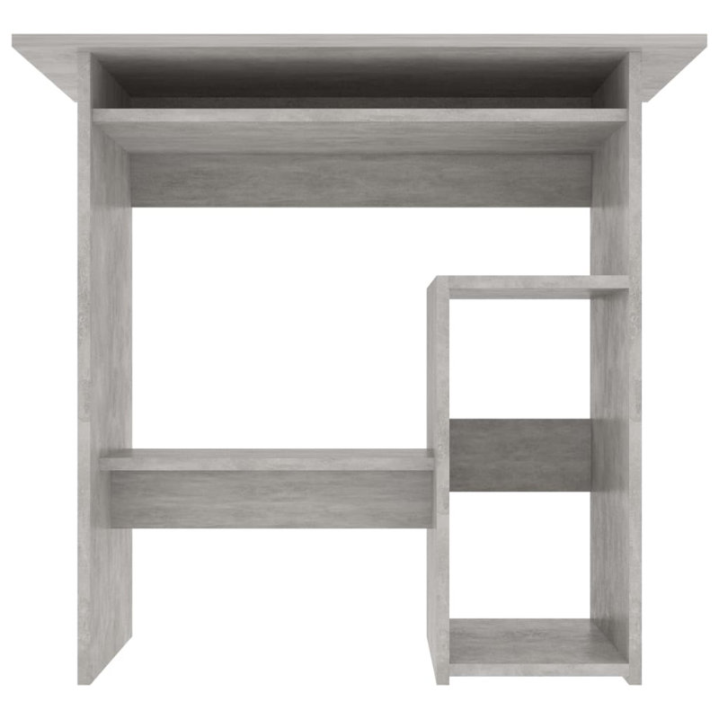 Desk Computer Desk Home Office Antoniu Desk with Keyboard Tray Engineered Wood, Concrete Gray