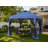 10 Ft. W x 10 Ft. D Metal Patio Gazebo for Backyard with Wheeled Storage Bag Blue-108926345