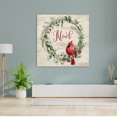 Noel, cardinal, couronne, art contemporain, verdure