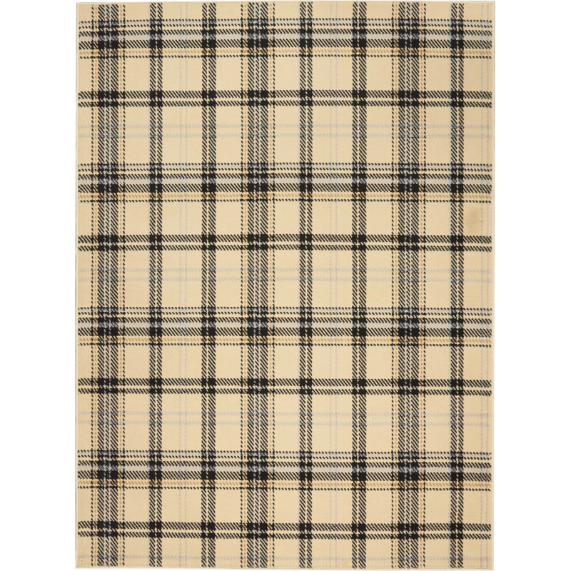 Plaid 239cm X 300cm Area Rug, Rectangle 160 x 221cm