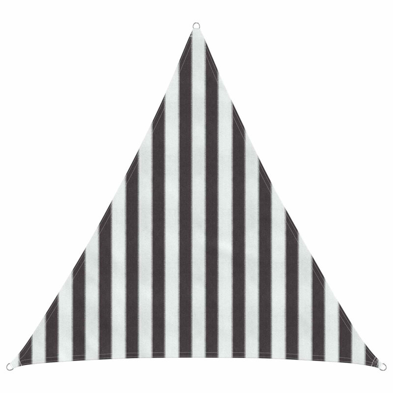 Vidaxl Sunshade Sail Canopy Screen Balcony Awning Canopy HDPE Rectangular, Black/White, 2m W x 2m L