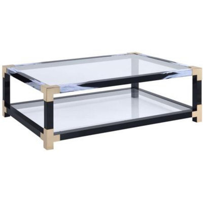 Table basse rectangulaire en métal Sizemore