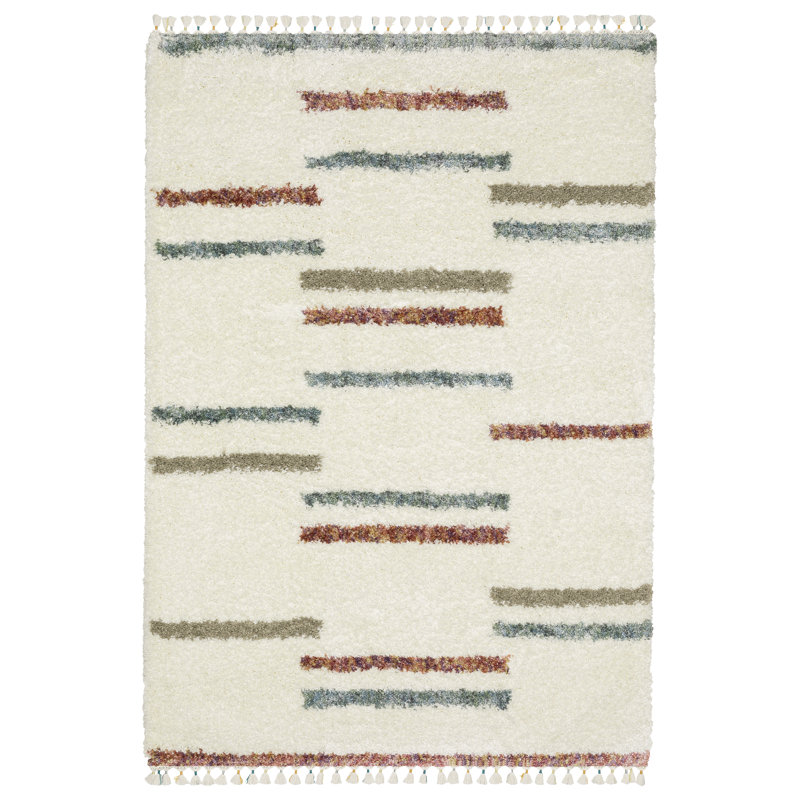 Performance Striped Indoor Rug, Rectangle 5'3" x 7'6"