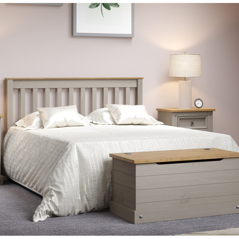 Ingrid Bed Frame, Grey, Double (4'6)