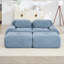 Canapé à 2 places en tissu de luxe Corduroy-1611470725