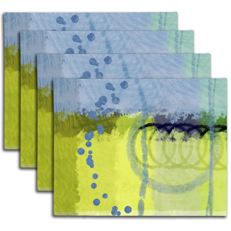 Polyester Abstract Rectangle Placemat