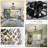 Modern Caged Ceiling Fan With Light Crystal Fandelier With Remote Control 18” Black Flush Mount Ceiling Fan DC Motor With Reversible 8 Blades 6 Speeds For Bedroom Dining Room Kitchen