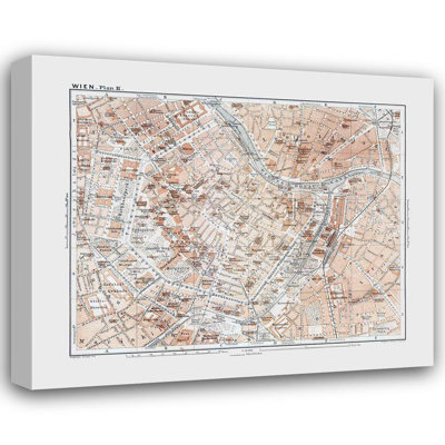 Winston Porter Baedeker Gallery Wrapped Canvas Art Titled: Vienna Austria, Baedeker
