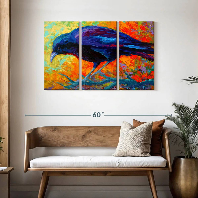 Crow IV, 28" H x 45" W