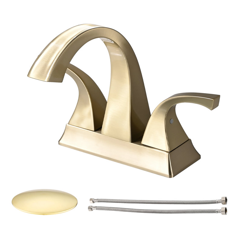 2-handle Bathroom Faucet, Brushed Gold