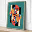 Geometric Faces Art Deco - Wrapped Canvas-1436267041-1436267045