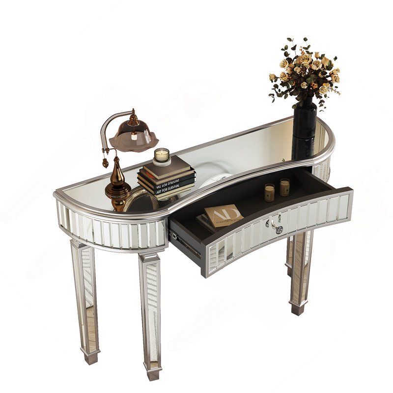 Console à miroir 47 po Voss, Gris