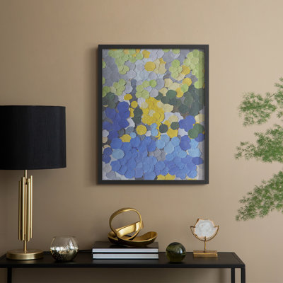 «Lake Como Garden», reproduction encadrée en bois massif