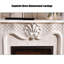 Noyau de cheminée en bois massif sculpté de style européen avec foyer électrique à flamme simulée-1647905760