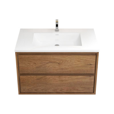 35.5'' Single Bathroom Vanity with Acrylic Top
