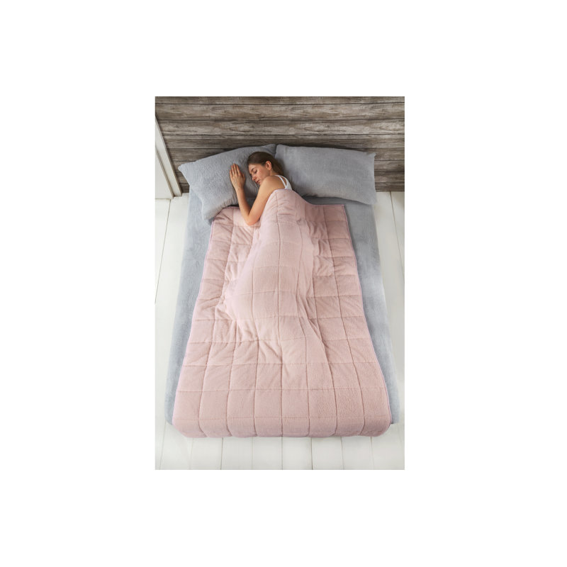 Daniela Plain Weave / Muslin Throw Blanket, Blush, W150 x L200cm