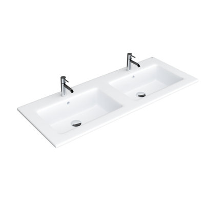 Lavabo de salle de bain rectangulaire 47,875 po Barclay