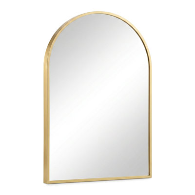 Aluminum Frame Arched Wall Mirror