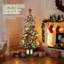 2 pièces arbre de Noël artificiel 4,5 pi avec 200 lumières DEL multicolores 4,5 pi.
