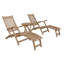 Outdoor Teak Chaise Lounge-1878291480