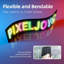 Panneau DEL flexible à pixels, écran matriciel DEL RVB 16x64 avec application Pixeljoy et télécommande 21 touches, pas de 4 mm, 512 DEL FPC, programmable, USB 5V, idéal pour la décoration de voiture, la personnalisation de texte et les décorations de fête.-244017842