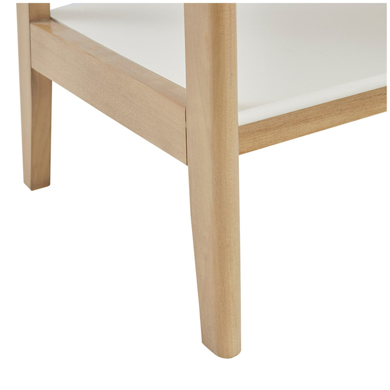 Tablette / bibliothèque, Blanc cassé / naturel