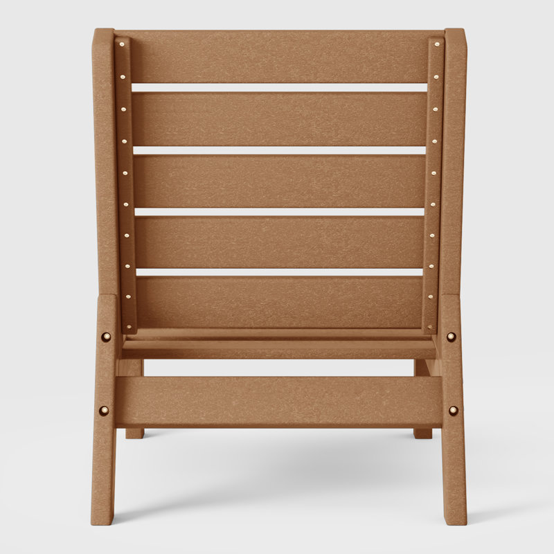 Chaise sans accoudoirs à assise profonde avec coussins, Navy Blue, Teak