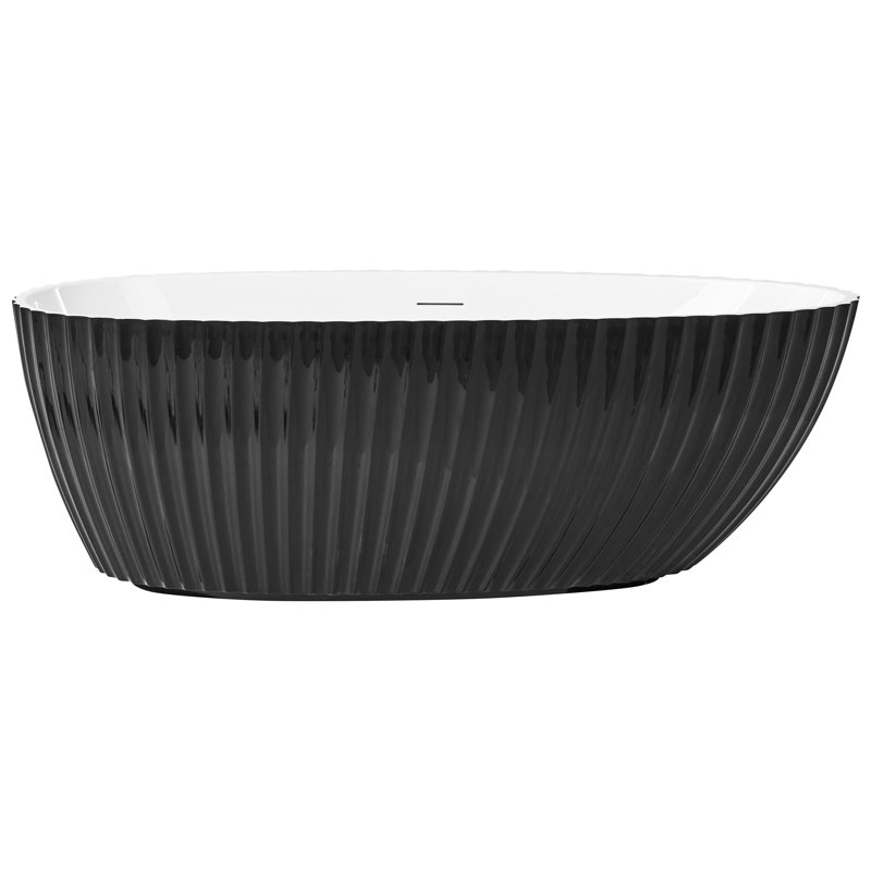 1700mm x 780mm Freestanding Acrylic Bathtub, Black