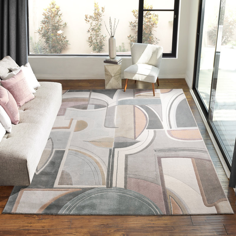 Blayne 8' x 10' Multicolor Geometric Polypropylene Area Rug