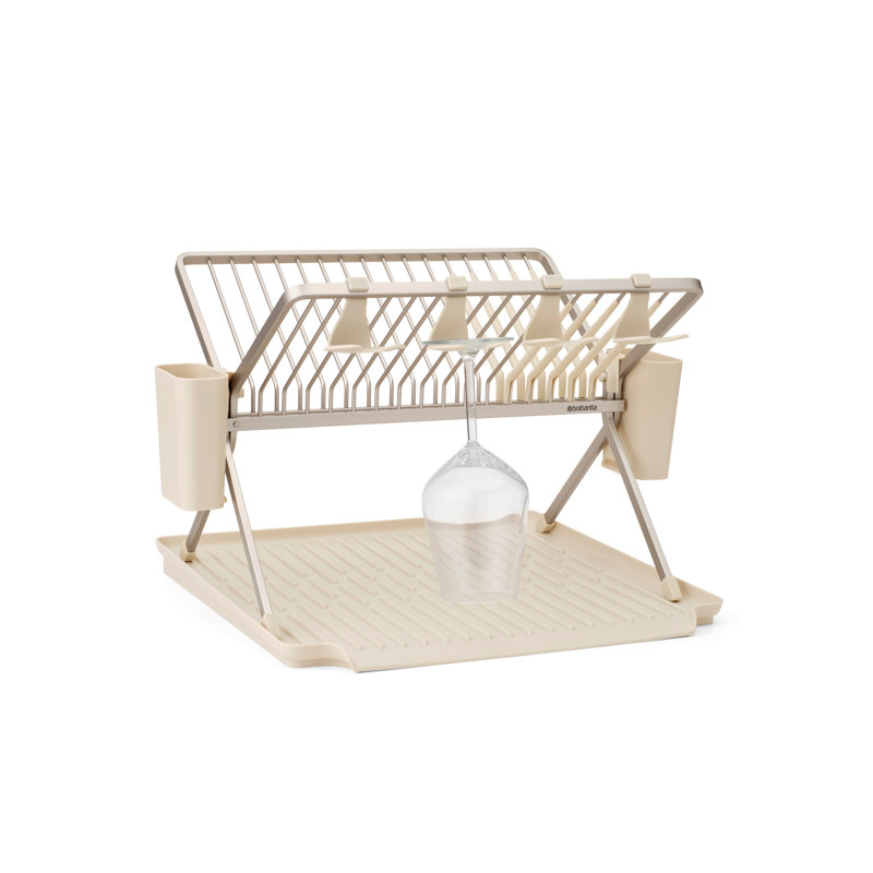 Égouttoir à vaisselle pliable avec grand évier Brabantia - beige doux