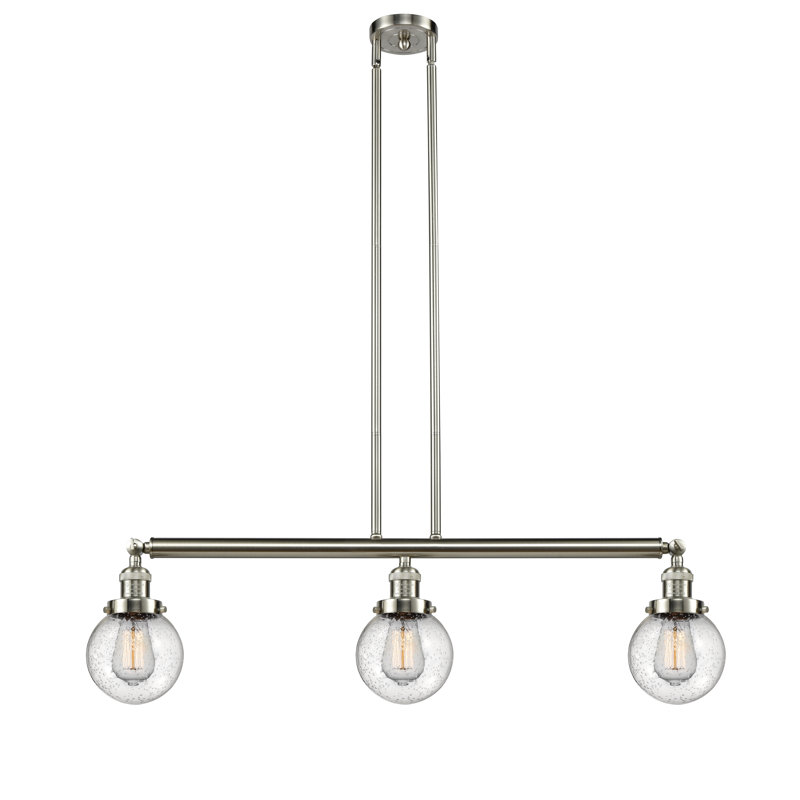 Clementina 3 - Light Kitchen Island Pendant, No Bulb Included, Seedy, Antique Copper
