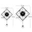 Evanna Glass Wall Clock