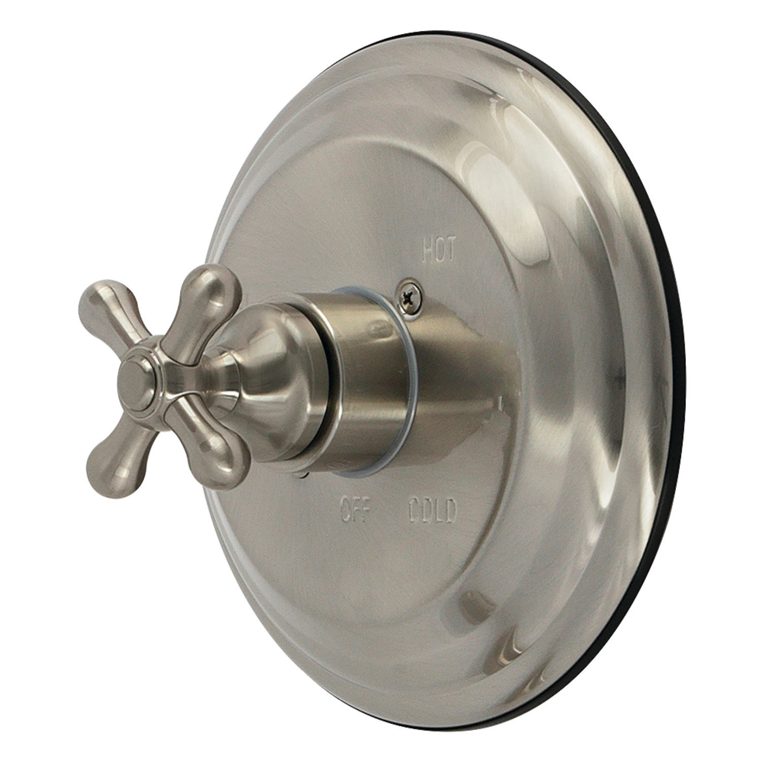 Kingston Brass Restoration Single-Handle Pressure Balanced Shower Valve Trim Kit - Valve Included, Brushed Nickel