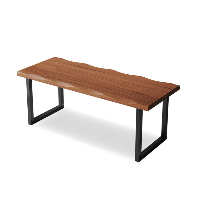 Bureau d'écriture en bois massif Minimalist Modern, H 1,97 po x l 78,74 po x P 31,50 po