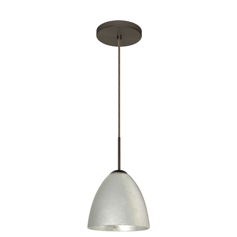 Vila 1 - Light Single Pendant, Marble Grigio, Bronze, LED