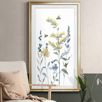 Bumble Bee Garden II - peinture encadrée